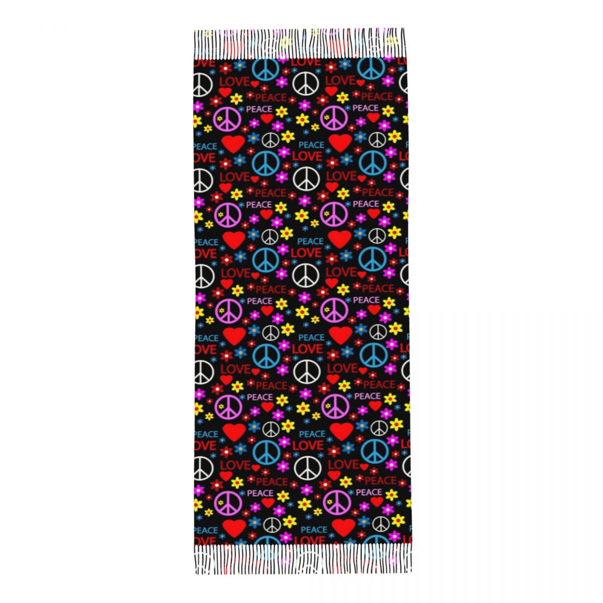 Peace Foral Love Pattern Scarf - огляд і ціна Pashmina Wrap Large