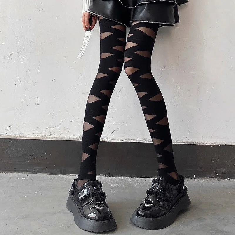 1/2pairs Lolita Cross Tie Tigh - огляд і ціна Silk Tie Striped