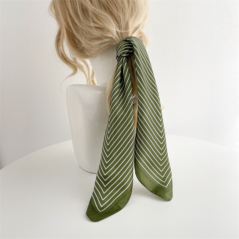 Luxury Stripe Silk Square Scar - огляд і ціна Silk Tie Striped