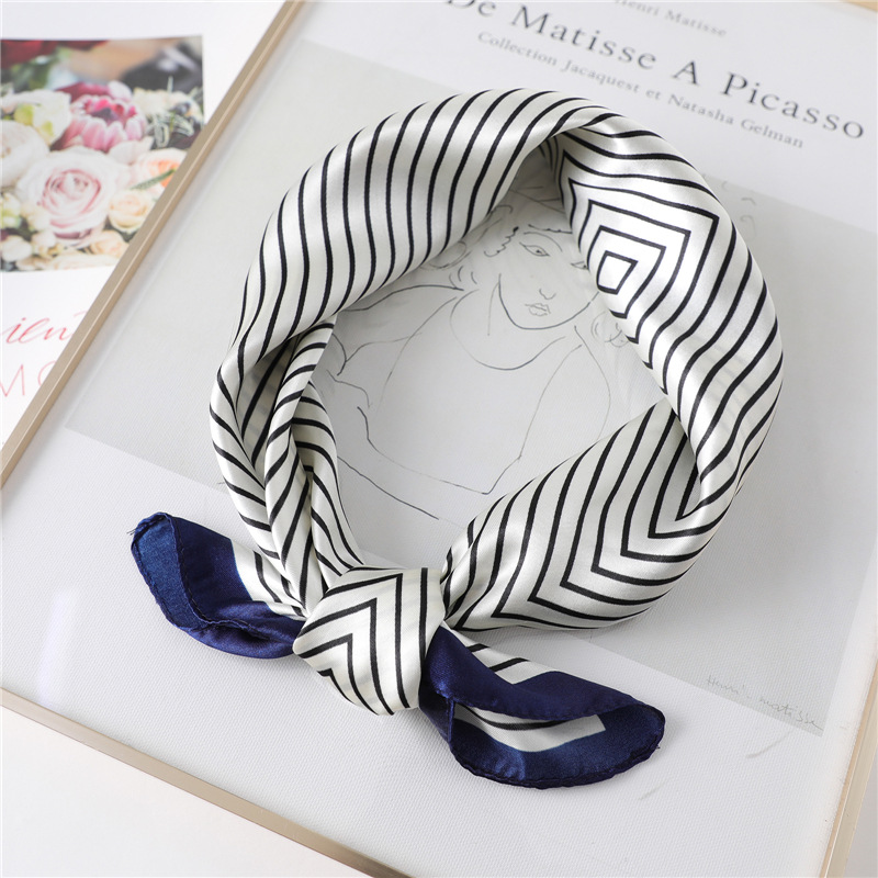 Luxury Stripe Silk Square Scar - огляд і ціна Silk Tie Striped