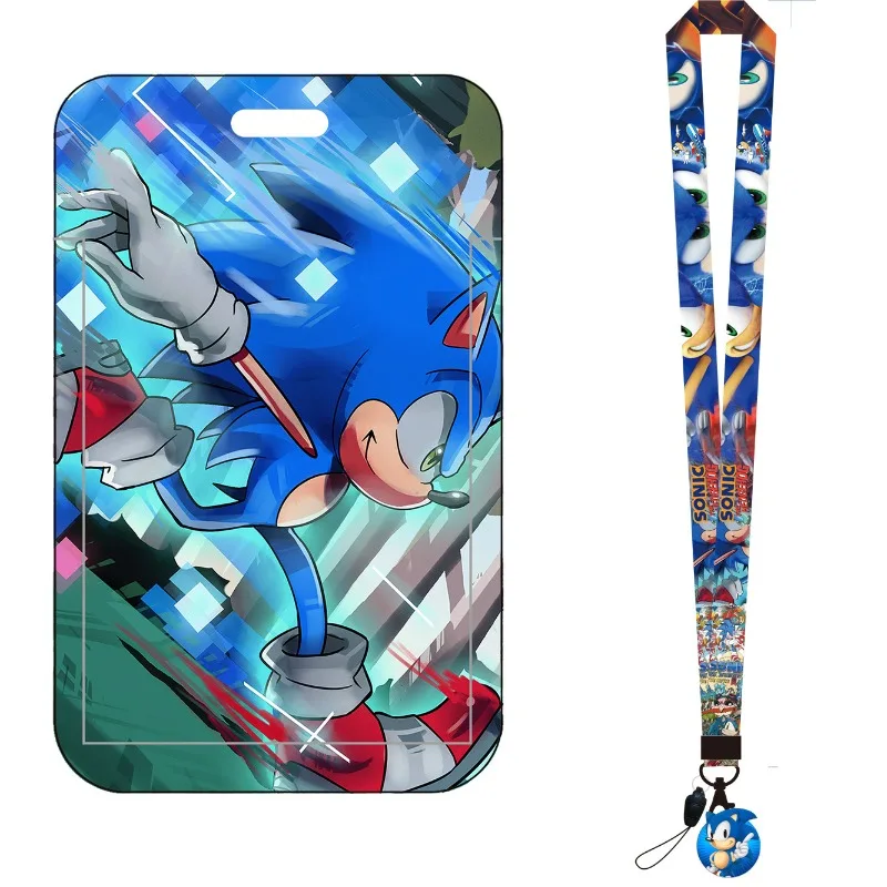 Cartoon Sonic Bus Card Holder  - огляд і ціна Lanyard Badge Holder