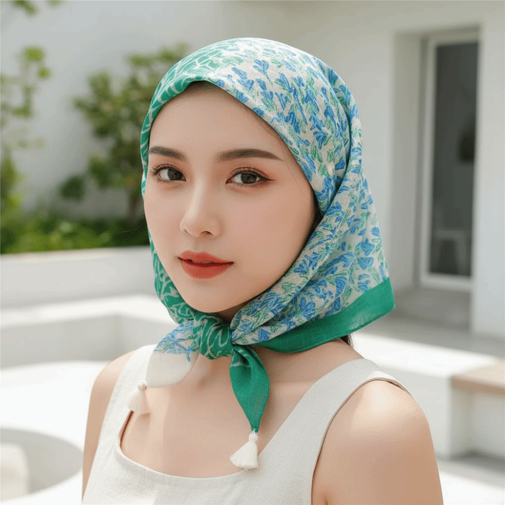 Neck Wrap Cotton-Linen Square  - огляд і ціна Bandana Cotton