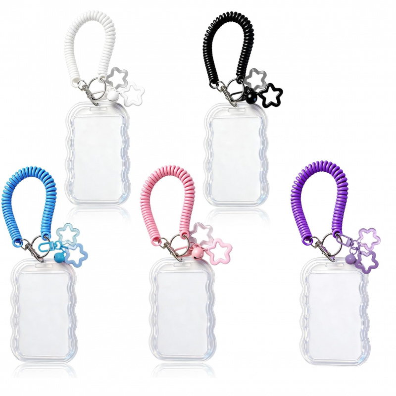 insUnique wavy edge ID card ho - огляд і ціна Lanyard Badge Holder