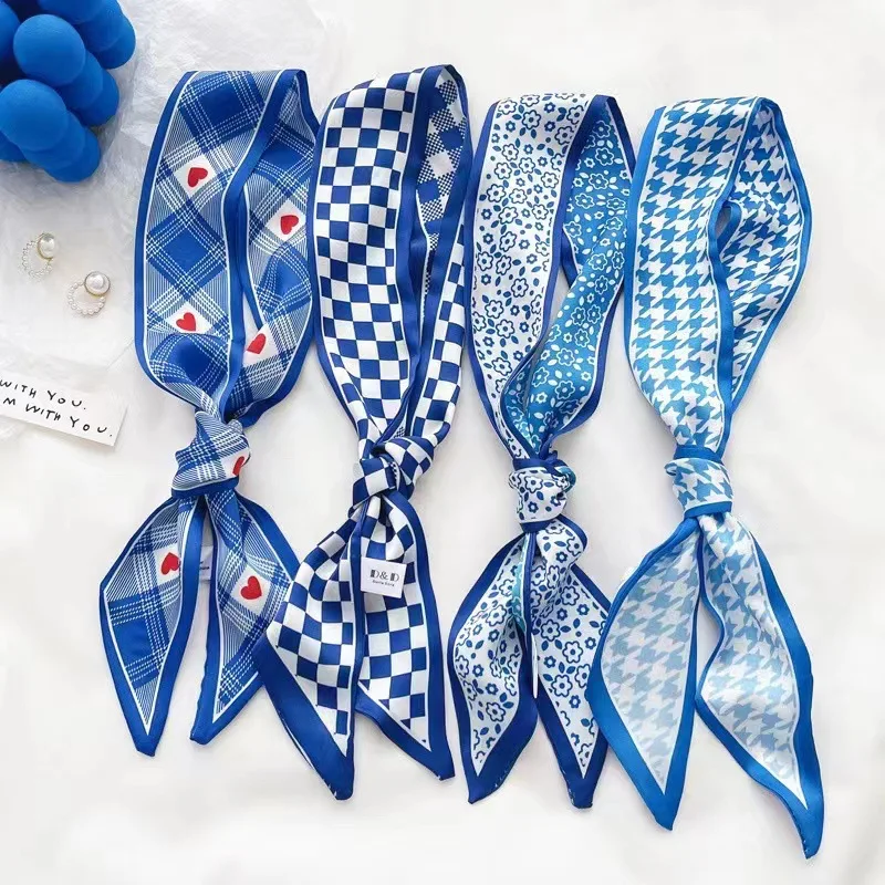 Klein blue silk scarf new chec - огляд і ціна Bandana Cotton