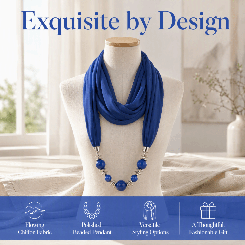 Fashion Chiffon Scarf Necklace - огляд і ціна Infinity Scarf Knit